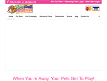 Tablet Screenshot of playtimepetsitters.com
